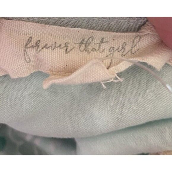 NWOT Anthropologie Forever That Girl Sweetheart Mini Dress Green Floral M New - Picture 4 of 5